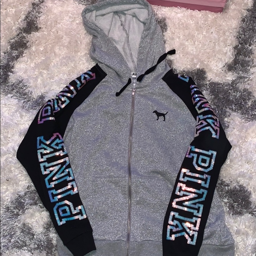 Women’s special edition pink sparkle zip up